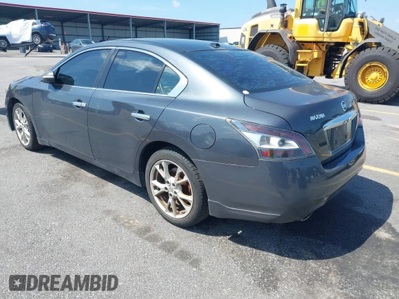 2013 Nissan Maxima SV with VIN 1N4AA5AP5DC815847, listed as a IAAI auction lot 42758399 with 168,056 mi miles and . Bid and sale history available at DreamBid. Image 3.