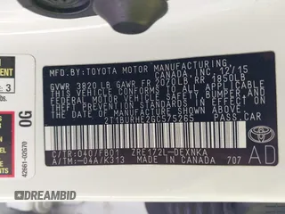 2016 Toyota Corolla L z VIN 2T1BURHE2GC575265, wystawiony jako IAAI lot #42438427 z przebiegiem 163 860 mil mil oraz . Historia ofert i sprzedaży dostępna na DreamBid. Obrazek 9.