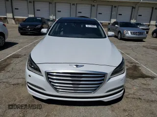 2016 Hyundai Genesis 3.8L z VIN KMHGN4JE9GU117351, wystawiony jako Copart lot #52179085 z przebiegiem 121 280 mil mil oraz Szkody całkowita. Historia ofert i sprzedaży dostępna na DreamBid. Obrazek 5.