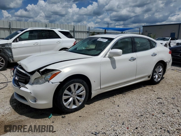 2011 Infiniti M37 with VIN JN1BY1AP1BM323717, listed as a Copart auction lot 60325524 with 155,508 mi miles and Salvage Title. Bid and sale history available at carsss.com. Image 1.