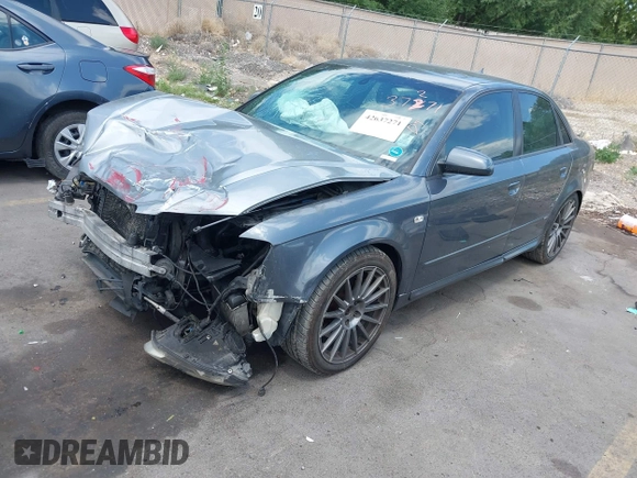 2008 Audi A4 2.0T with VIN WAUEF78E98A158420, listed as a IAAI auction lot 42637271 with 233,847 mi miles and . Bid and sale history available at DreamBid. Image 2.