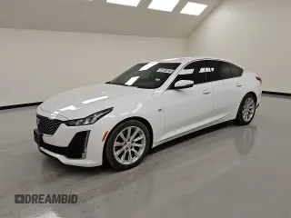 2023 Cadillac CT5 Luxury z VIN 1G6DM5RK7P0115702, wystawiony jako Copart lot #44081025 z przebiegiem 48 846 mil mil oraz Czysty tytuł • Clean title. Historia ofert i sprzedaży dostępna na DreamBid. Obrazek 1.