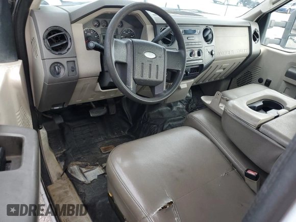 2008 Ford Super Duty F-250 SRW XL with VIN 1FTSX20R48EC09657, listed as a Copart auction lot 89409565 with 0 mi miles and Clean Title. Bid and sale history available at carsss.com. Image 8.