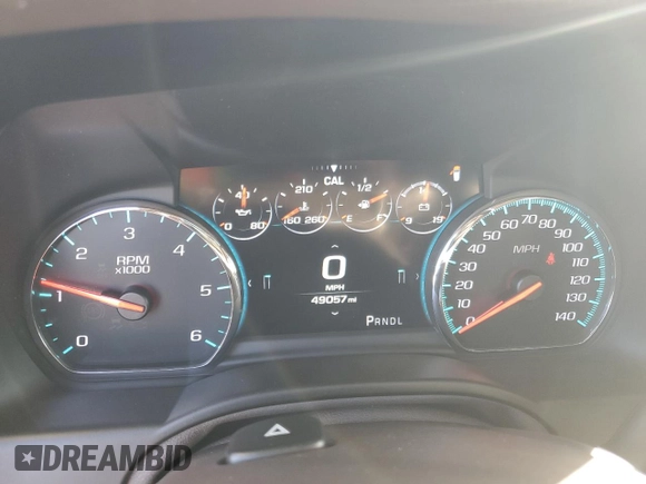 2019 Chevrolet Suburban Premier with VIN 1GNSKJKC6KR293389, listed as a Copart auction lot 77700264 with 49,057 mi miles and Salvage Title. Bid and sale history available at DreamBid. Image 9.