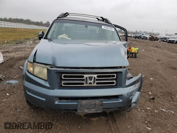 2006 Honda Ridgeline RTS with VIN 2HJYK16406H573624, listed as a Copart auction lot 44904365 with 211,688 mi miles and Salvage Title. Bid and sale history available at carsss.com. Image 5.