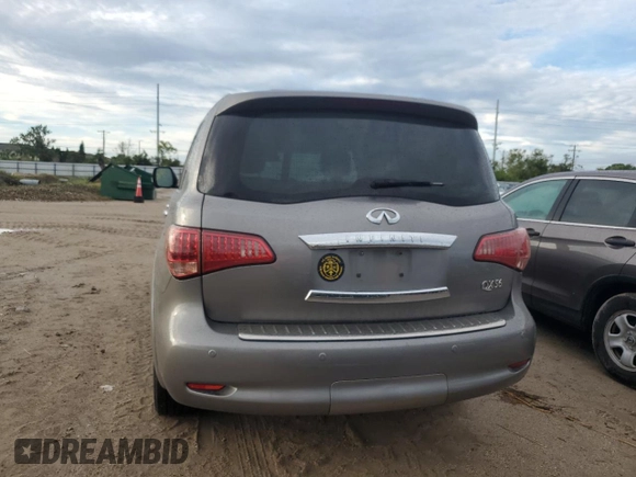 2013 Infiniti QX56 with VIN JN8AZ2NE3D9061052, listed as a Copart auction lot 73925854 with 0 mi miles and Salvage Title. Bid and sale history available at carsss.com. Image 6.