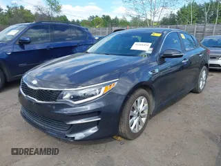 2017 Kia Optima LX with VIN 5XXGT4L36HG133813, listed as a IAAI auction lot 42266454 with 83,059 mi miles and . Bid and sale history available at DreamBid. Image 2.