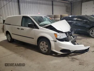 2013 Ram Cargo Van Tradesman with VIN 2C4JRGAG2DR727618, listed as a Copart auction lot 49085445 with 0 mi miles and Salvage Title. Bid and sale history available at carsss.com. Image 4.