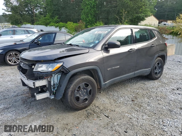 2017 Jeep Compass Sport z VIN 3C4NJCAB3HT652548, wystawiony jako Copart lot #55125455 z przebiegiem 146 302 mil mil oraz Szkoda całkowita • Salvage title. Historia ofert i sprzedaży dostępna na DreamBid. Obrazek 1.