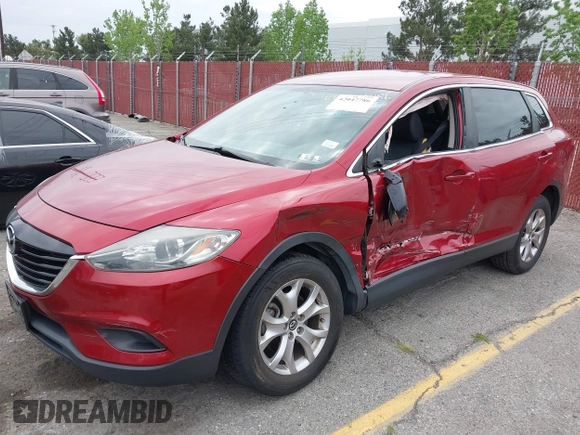 2015 Mazda CX-9 Touring with VIN JM3TB2CV5F0458675, listed as a IAAI auction lot 42047786 with 120,890 mi miles and . Bid and sale history available at carsss.com. Image 2.