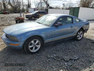 2007 Ford Mustang Deluxe with VIN 1ZVFT80N075264020, listed as a Copart auction lot 50575815 with 99,728 mi miles and Salvage Title. Bid and sale history available at carsss.com. Image 1.