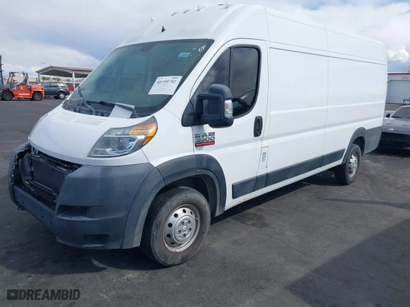2019 Ram ProMaster Cargo Van with VIN 3C6URVJG1KE543844, listed as a IAAI auction lot 41959792 with 65,478 mi miles. Bid and sale history available at carsss.com. Image 19.