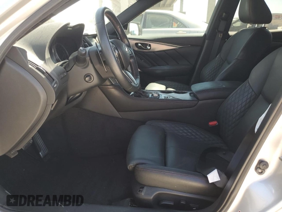 2019 Infiniti Q50 RED SPORT 400 with VIN JN1FV7AP5KM760097, listed as a Copart auction lot 49042405 with 21,056 mi miles and Non Repairable. Bid and sale history available at carsss.com. Image 7.