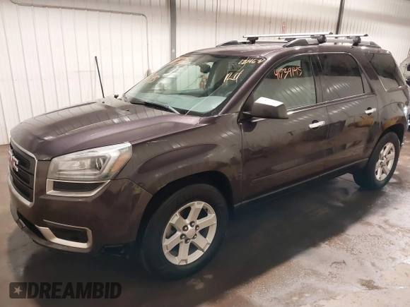 2015 GMC Acadia SLE with VIN 1GKKVPKD3FJ260077, listed as a IAAI auction lot 41739145 with 124,633 mi miles. Bid and sale history available at carsss.com. Image 2.