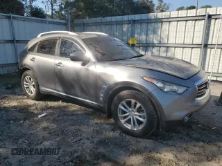 2013 Infiniti FX with VIN JN8CS1MU1DM141110, listed as a Copart auction lot 46084395 with 105,523 mi miles and Salvage title. Bid and sale history available at DreamBid. Image 4.