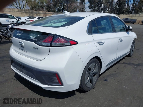 2020 Hyundai Ioniq Limited with VIN KMHC05LC3LU233962, listed as a IAAI auction lot 41864980 with 111,258 mi miles and . Bid and sale history available at DreamBid. Image 4.