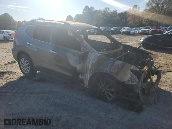 2017 Nissan Rogue S with VIN KNMAT2MV2HP604696, listed as a Copart auction lot 81557684 with 0 mi miles and Salvage Title. Bid and sale history available at carsss.com. Image 4.