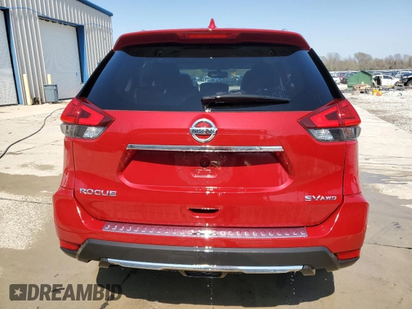 2017 Nissan Rogue S with VIN JN8AT2MV0HW258108, listed as a Copart auction lot 52141815 with 128,306 mi miles and Salvage Title. Bid and sale history available at carsss.com. Image 6.