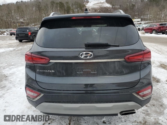 2020 Hyundai Santa Fe Limited with VIN 5NMS5CAA6LH186151, listed as a Copart auction lot 41838225 with 68,075 mi miles and Salvage Title. Bid and sale history available at carsss.com. Image 6.
