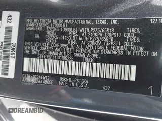 2011 Toyota Tundra z VIN 5TFEY5F14BX106229, wystawiony jako IAAI lot #42118006 z przebiegiem 96 465 mil mil oraz . Historia ofert i sprzedaży dostępna na DreamBid. Obrazek 9.