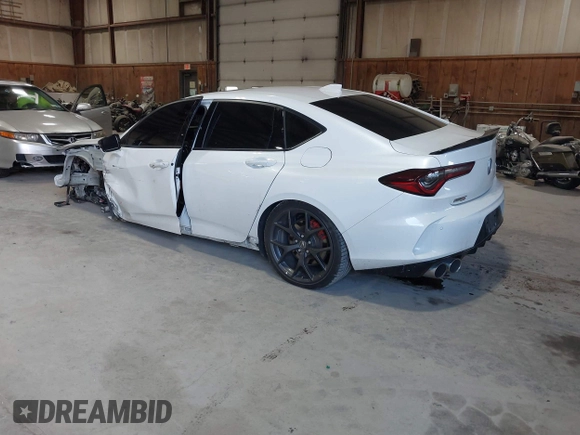 2023 Acura TLX Type S with VIN 19UUB7F95PA002147, listed as a IAAI auction lot 41860522 with 11,747 mi miles and . Bid and sale history available at DreamBid. Image 3.