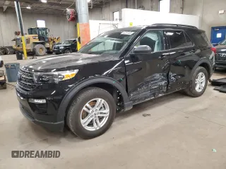 2023 Ford Explorer XLT with VIN 1FMSK8DH6PGB89641, listed as a Copart auction lot 48202405 with 16,758 mi miles and Salvage Title. Bid and sale history available at carsss.com. Image 1.