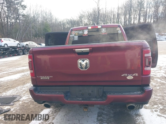 2019 Ram 1500 Limited z VIN 1C6SRFHT5KN896163, wystawiony jako IAAI lot #41101234 z przebiegiem 100 112 mil mil oraz . Historia ofert i sprzedaży dostępna na DreamBid. Obrazek 16.