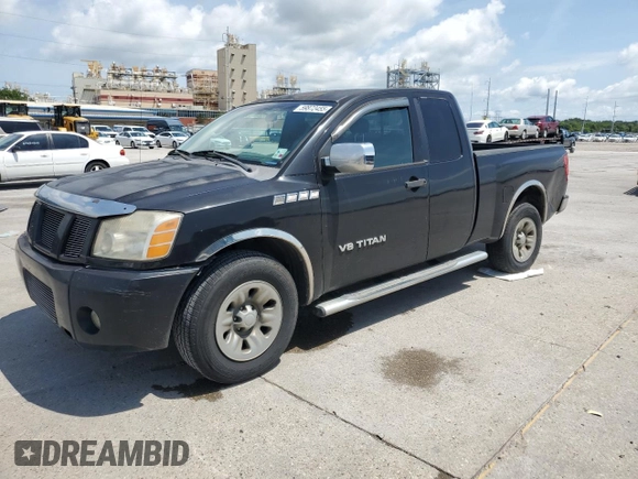 2006 Nissan Titan SE z VIN 1N6BA06A66N569501, wystawiony jako Copart lot #59872455 z przebiegiem 80 057 mil mil oraz Szkoda całkowita • Salvage title. Historia ofert i sprzedaży dostępna na DreamBid. Obrazek 1.