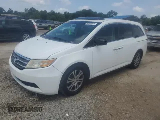 2013 Honda Odyssey EX-L with VIN 5FNRL5H66DB072395, listed as a Copart auction lot 64380525 with 174,538 mi miles and Clean title. Bid and sale history available at DreamBid. Image 1.
