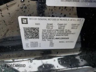 2021 GMC Sierra 1500 Denali z VIN 3GTU9FEL4MG299569, wystawiony jako Copart lot #53911385 z przebiegiem 95 068 mil mil oraz Szkoda całkowita • Salvage title. Historia ofert i sprzedaży dostępna na DreamBid. Obrazek 13.