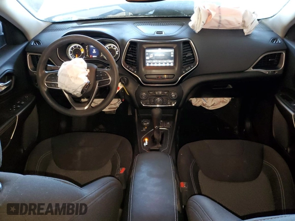 2021 Jeep Cherokee Latitude with VIN 1C4PJMCB5MD245357, listed as a Copart auction lot 45858495 with 52,187 mi miles and Salvage title. Bid and sale history available at DreamBid. Image 8.