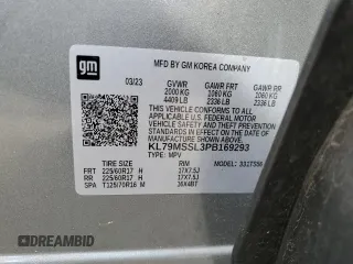 2023 Chevrolet TrailBlazer ACTIV with VIN KL79MSSL3PB169293, listed as a Copart auction lot 74753044 with 27,170 mi miles and Salvage Title. Bid and sale history available at DreamBid. Image 13.