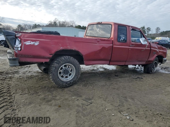 1996 Ford F-250 with VIN 1FTHX26F4TEB46656, listed as a Copart auction lot 87945225 with 0 mi miles and Salvage Title. Bid and sale history available at carsss.com. Image 3.