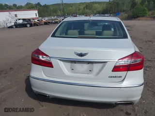 2013 Hyundai Genesis 3.8L with VIN KMHGC4DD2DU233477, listed as a IAAI auction lot 41954347 with 143,879 mi miles. Bid and sale history available at carsss.com. Image 16.
