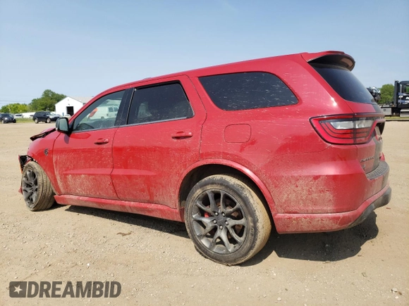 2021 Dodge Durango SRT Hellcat with VIN 1C4SDJH93MC815271, listed as a Copart auction lot 59269825 with 49,661 mi miles and Salvage title. Bid and sale history available at DreamBid. Image 2.
