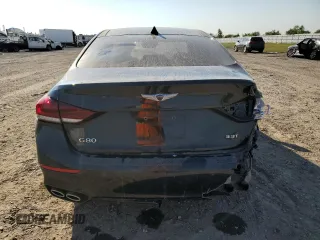 2019 Genesis G80 3.3T Sport with VIN KMHGN4JB6KU289917, listed as a Copart auction lot 75815714 with 45,346 mi miles and Salvage Title. Bid and sale history available at carsss.com. Image 6.