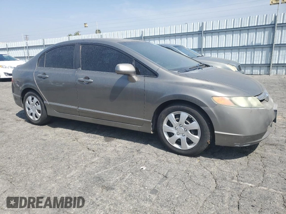 2008 Honda Civic LX z VIN 2HGFA16508H308536, wystawiony jako Copart lot #59589985 z przebiegiem 172 884 mil mil oraz Czysty tytuł • Clean title. Historia ofert i sprzedaży dostępna na DreamBid. Obrazek 4.