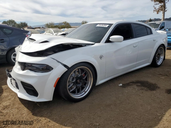 2017 Dodge Charger SRT Hellcat with VIN 2C3CDXL91HH601756, listed as a Copart auction lot 75536384 with 65,396 mi miles and Non Repairable. Bid and sale history available at carsss.com. Image 1.