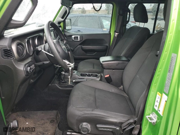 2018 Jeep Wrangler Unlimited Sport S with VIN 1C4HJXDG6JW303931, listed as a Copart auction lot 48944345 with 91,814 mi miles and Salvage Title. Bid and sale history available at carsss.com. Image 7.