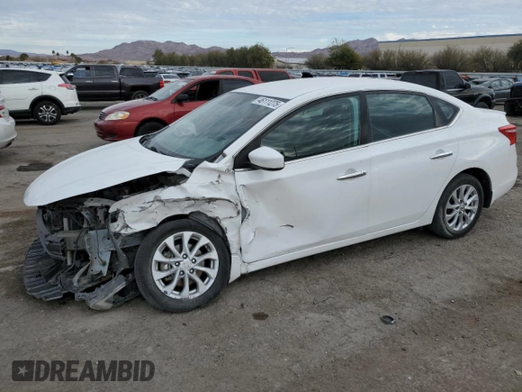 2019 Nissan Sentra S with VIN 3N1AB7AP8KY259530, listed as a Copart auction lot 46111275 with 34,438 mi miles and Salvage Title. Bid and sale history available at DreamBid. Image 1.