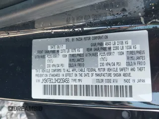 2017 Mazda CX-5 Touring z VIN JM3KFBCL0H0209458, wystawiony jako IAAI lot #42169599 z przebiegiem 93 287 mil mil oraz . Historia ofert i sprzedaży dostępna na DreamBid. Obrazek 9.