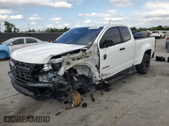 2021 Chevrolet Colorado 2WD LT with VIN 1GCHSCEA9M1297298, listed as a Copart auction lot 52123565 with 40,683 mi miles and Non Repairable. Bid and sale history available at carsss.com. Image 1.