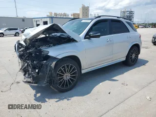 2020 Mercedes-Benz GLE 350 with VIN 4JGFB4JB7LA113918, listed as a Copart auction lot 59348775 with 50,947 mi miles and Salvage title. Bid and sale history available at DreamBid. Image 1.