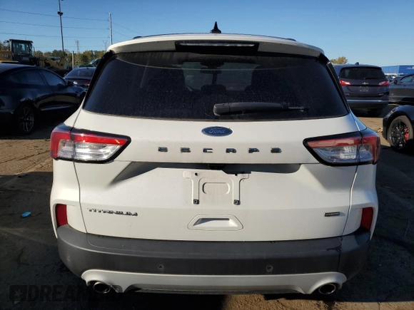 2020 Ford Escape Titanium Hybrid with VIN 1FMCU0DZ5LUA54462, listed as a Copart auction lot 76230694 with 32,698 mi miles and Salvage title. Bid and sale history available at DreamBid. Image 6.