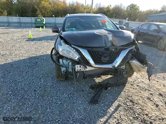 2017 Nissan Murano SL with VIN 5N1AZ2MGXHN107998, listed as a Copart auction lot 81230784 with 75,523 mi miles and Salvage Title. Bid and sale history available at carsss.com. Image 12.