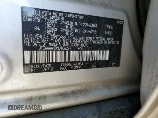 2022 Toyota Venza LE with VIN JTEAAAAH0NJ106277, listed as a Copart auction lot 45626685 with 62,711 mi miles and Salvage Title. Bid and sale history available at carsss.com. Image 15.