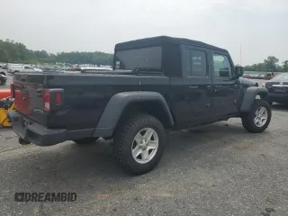 2020 Jeep Gladiator Sport S z VIN 1C6HJTAG5LL144201, wystawiony jako Copart lot #59693135 z przebiegiem 76 548 mil mil oraz Szkoda całkowita • Salvage title. Historia ofert i sprzedaży dostępna na DreamBid. Obrazek 3.