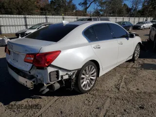 2014 Acura RLX Tech Pkg with VIN JH4KC1F54EC000791, listed as a Copart auction lot 83518544 with 151,975 mi miles and Salvage Title. Bid and sale history available at carsss.com. Image 3.