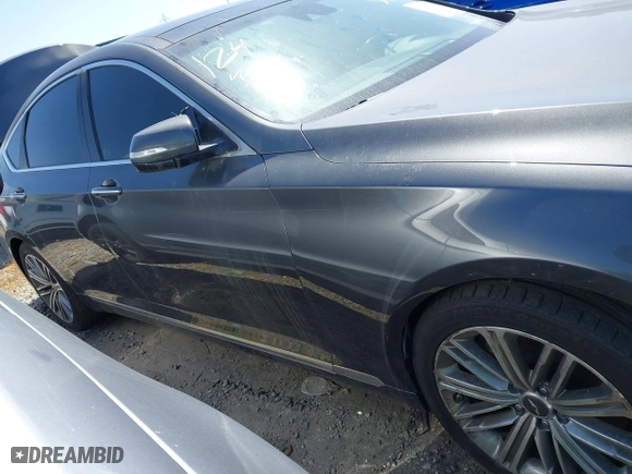 2018 Genesis G80 3.8L with VIN KMHGN4JE7JU262623, listed as a IAAI auction lot 41230215 with 94,006 mi miles. Bid and sale history available at carsss.com. Image 14.