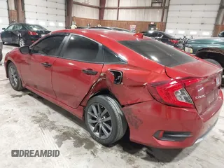 2019 Honda Civic Sedan EX with VIN 19XFC1F39KE205528, listed as a IAAI auction lot 41639764 with 64,620 mi miles. Bid and sale history available at carsss.com. Image 3.